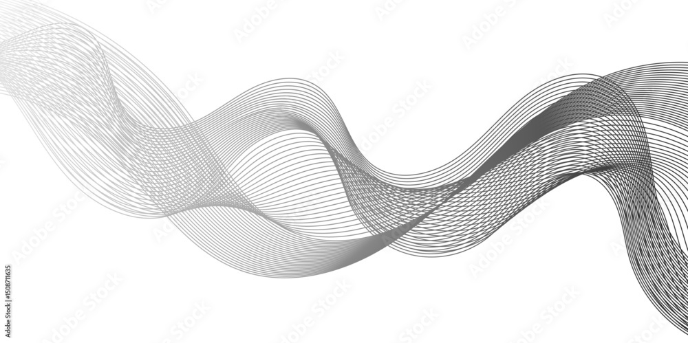 Poster abstract wave line for banner, wallpaper background with wave design. abstract business wave curve l