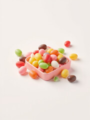 Obraz premium Colorful Assorted Candy in a Bowl