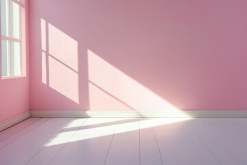 Fototapeta premium Blank room floor minimalist atmosphere.