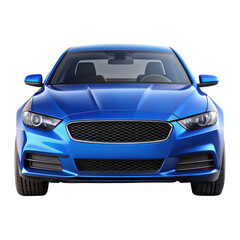 Coupe Car on Transparent Background

