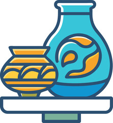 Ceramics icon vector