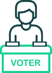 Voter icon vector