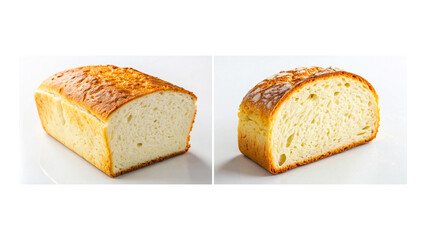 Comparison of Two Bread Loaves, Highlighting Differences in Crumb Structure and Baking Techniques