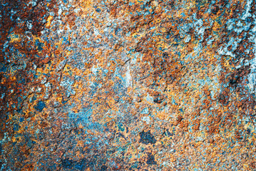 Rusted corroded metal texture background, high-res image of oxidized steel