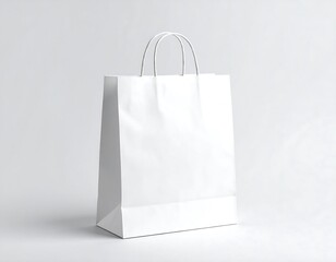 Blank white paper shopping bag (2)