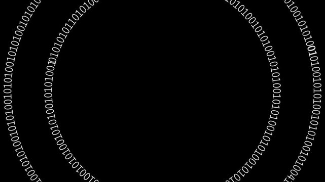 Digital Round Text White