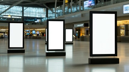 Blank Digital Signage Displays. highlight your brand or slogan.