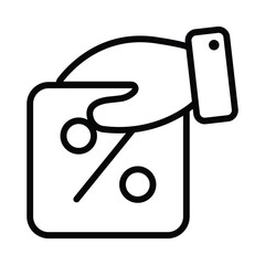 Offer Vector outline icon. Eps 10 file