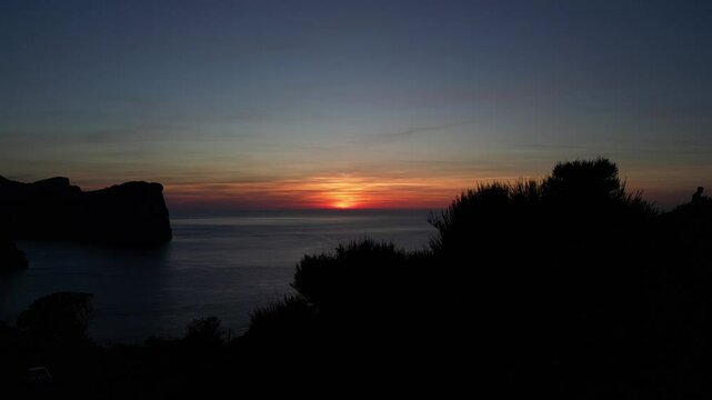 sunset over the sea