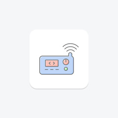 Smart Thermostat, vector, pixel perfect, illustrator file