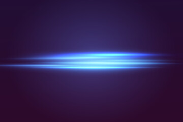 Light neon laser beam effect.Abstract effect of high-speed movement of light, light lines.Vector illustration.EPS 10.