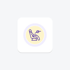 Fototapeta premium Massage Chair, vector, pixel perfect, illustrator file