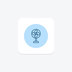 Table Fan, vector, pixel perfect, illustrator file