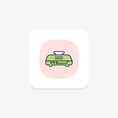 Electric Grill, vector, pixel perfect, illustrator file