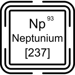 Obraz premium Neptunium Icon