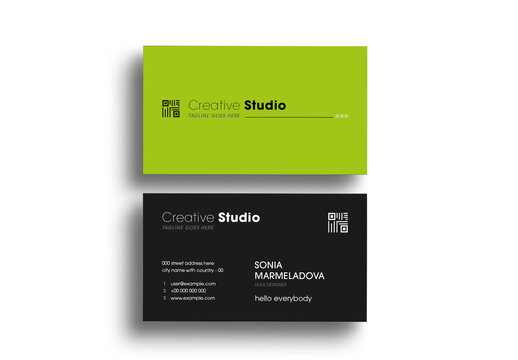 Minimalist Corporate Business Card Template for Professionals
