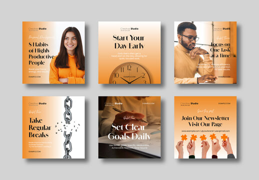 Social Media Post Template Kit