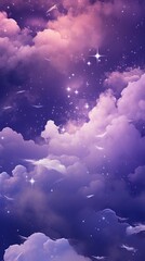 Galaxy wallpaper purple cloud sky.