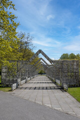Symmetrical Wooden Garden Archway in Parnu, Estonia