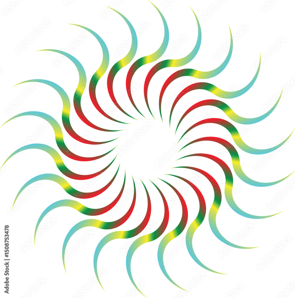 Poster abstract vector background with spiral