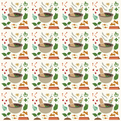 Medicine icons pattern illustration 