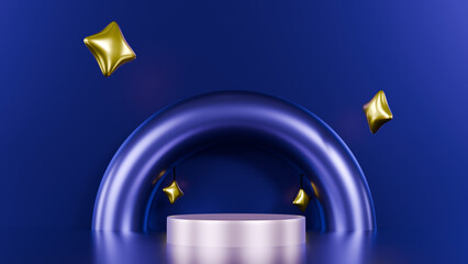 Abstract background with geometric shapes. Gradient wallpaper from dark purple to lilac with...