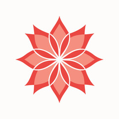 Fototapeta premium red flower isolated on white