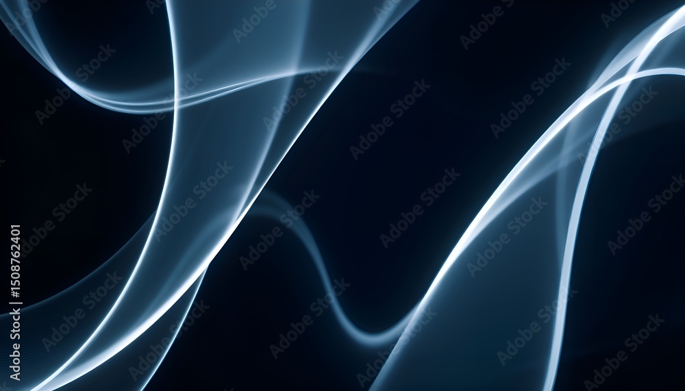 Poster abstract golden flowing lines create dynamic curves against a dark background evoking energy