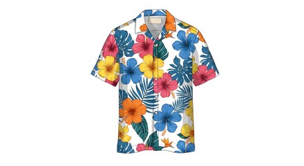 Tropical Hawaiian Shirt Illustration
