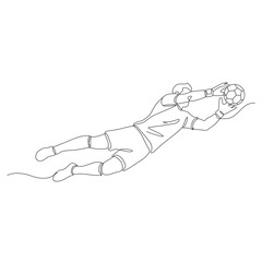 Goalkeeper dive save thrilling scene! 