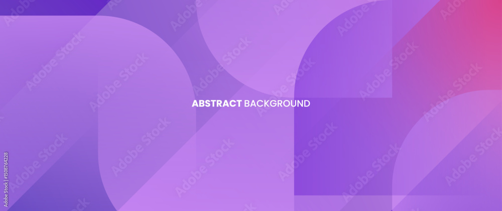 Poster Abstract purple gradation background. with a pattern composed of a stack of geometry objects arranged neatly to create a modern design.	

