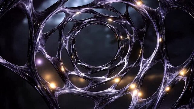 Toroidal structure flowing through dimensional space