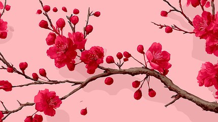 cherry blossom, flower, pattern, floral, seamless, vector, illustration, nature, spring, blossom, design, wallpaper, decoration, flowers, pink, cherry, tree, art, leaf, beauty, plant, texture, branch,