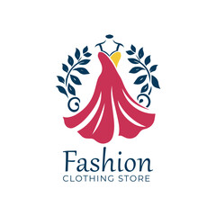 Fototapeta premium woman fashion logo boutique
