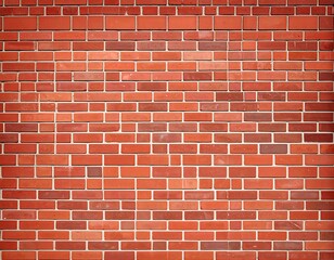 Obraz premium A full shot of a red brick wall, showing a consistent pattern and texture