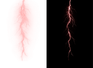 Thunder, overlay, lightning, storm, electric flash with dramatic energy strike and natural weather effect. PNG overlay with thunder, overlay, lightning, storm, electric. Transparent PNG.