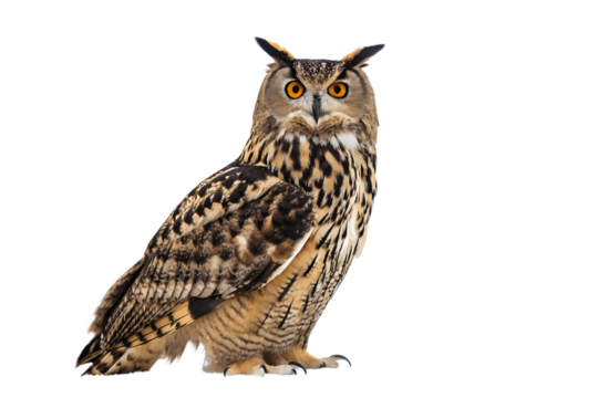 Majestic Eurasian Eagle Owl A Stunning Portrait of a Wild Bird