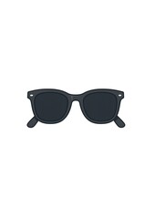 Fototapeta premium Black sunglasses vector icon, ideal for summer or fashion-related themes.