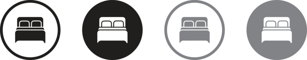 Beautiful soft bed on a white background