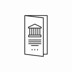 Museum mobile application guide icon vector sign