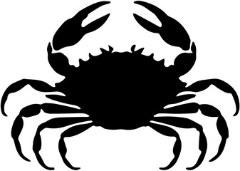 crab on white background