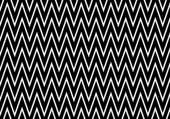 Fondo negro en zig-zag. Composición simétrica de picos en negro sobre fondo blanco