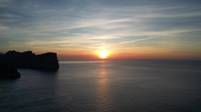 sunset over the sea