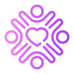 group gradient icon