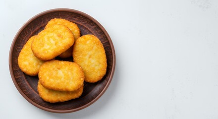 Hash Browns Serving on a Plate Freshly Prepared Meal Still Life