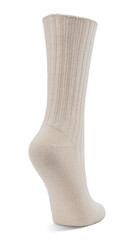 White Socks Isolated on PNG  Transparent Background . Cut-Out Clipping Path With Adobe Photoshop Pen Tool 