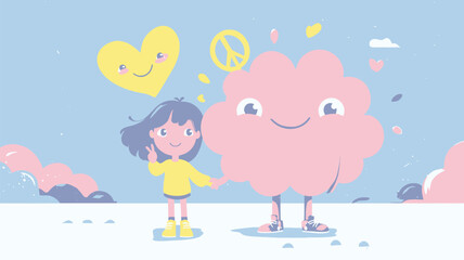 Soothing Vector Background for Mental Health