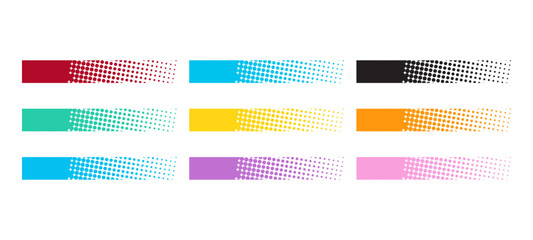 Brush line and stroke vector, crayon paint texture highlight.