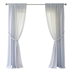 Light Gray Sheer Curtains with Subtle Embellishment