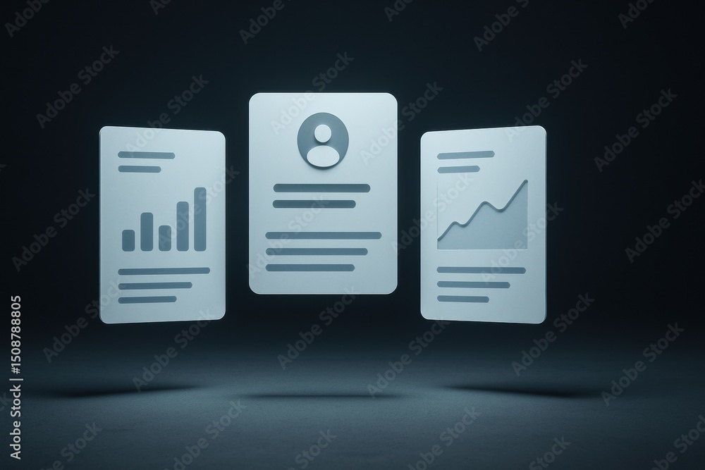 Poster effective business strategy harnesses data analysis and decision-making to drive growth and optimize